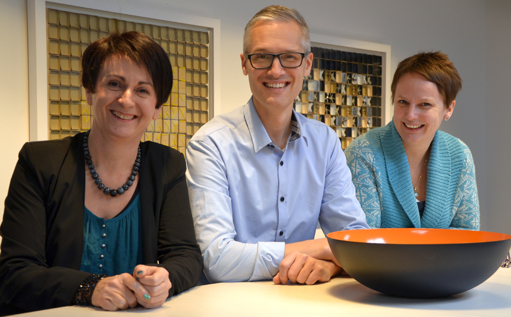 Jenny Larsen, Ismeta Mujanovic och Markus Erlandsson på Domstolsverkets IT-avdelning. Foto: Hans Karlsson