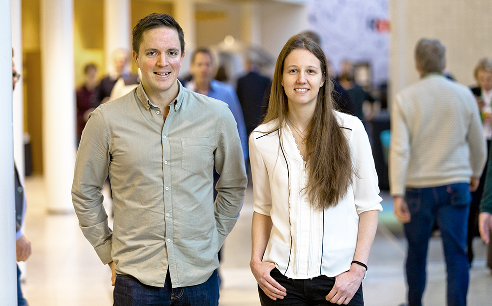 William Jonsson och Annika Uddgård på SEB. Foto: Gonzalo Irigoyen