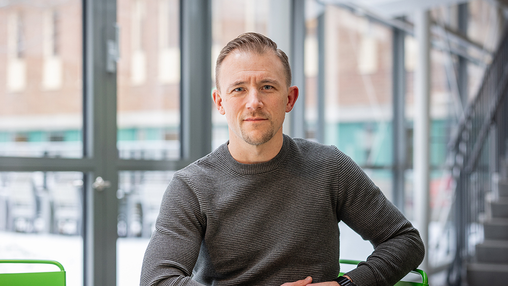 Johan Björnell, systemtekniker på Lantmäteriet. Foto: Alexander Lindström